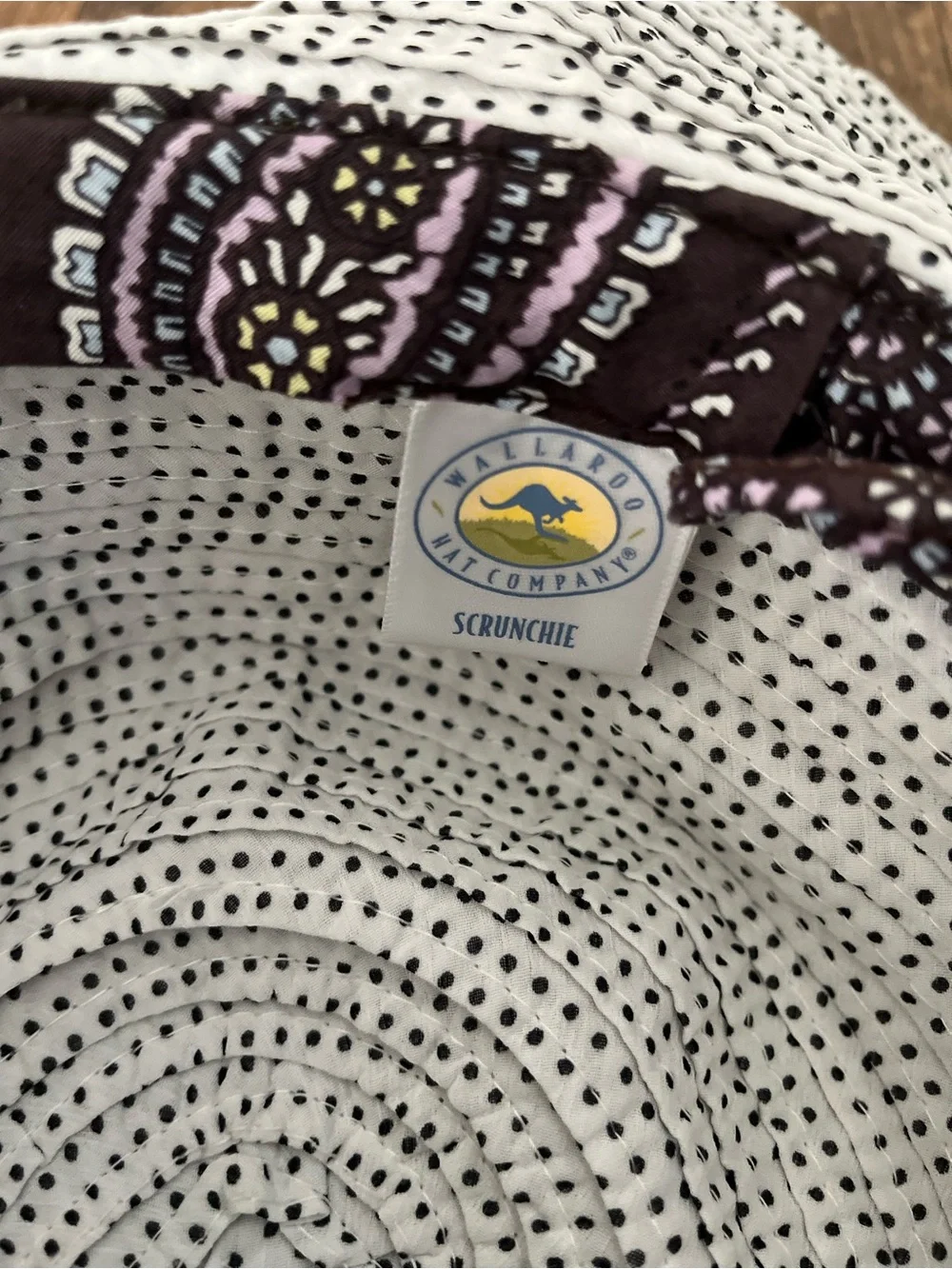 Wallaroo Scrunchie Polka Dot Hat